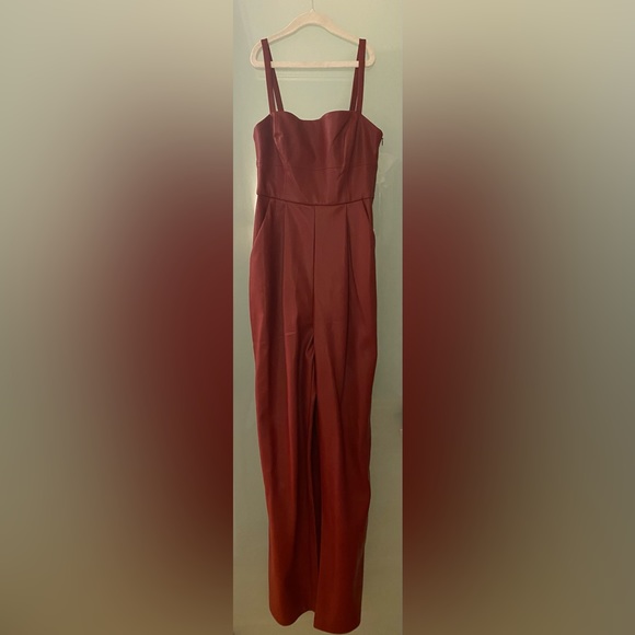 NWT Susana Monaco Faux Leather Jumpsuit - Picture 3 of 5